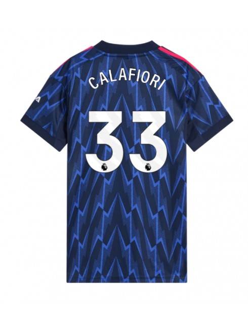 Arsenal Riccardo Calafiori #33 Replika Borta Kläder Dam 2025-26 Kortärmad Arsenal Riccardo Calafiori #33 Replika Borta Kläder Dam 2025-26 Kortärmad